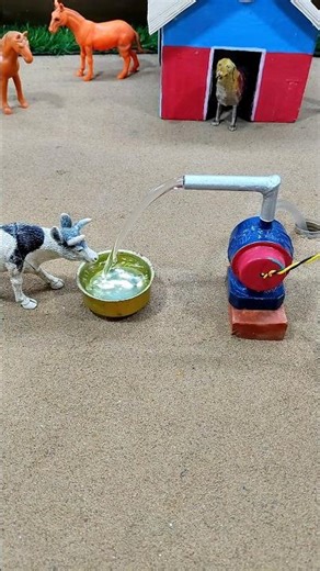 water pump making and mini tractor project cow water will drink # 788