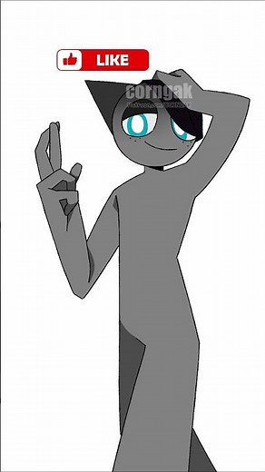 Gojo Satoru in Gray #incredibox #sprunki #animation #art #shorts