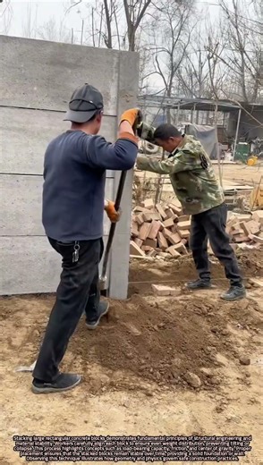 Scientific Principles of Safely Stacking Large Rectangular Concrete Blocks