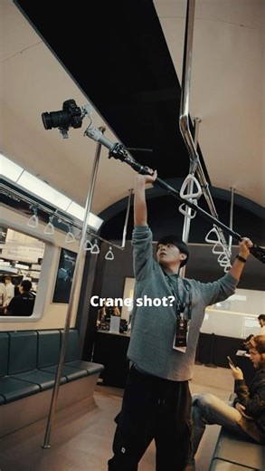 Want Crane Shot? All you need is Tracking mode + Monopod!
