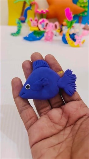 My little clay shark is ready to swim into cuteness!