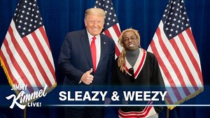 Trump’s COVID denial, rally disdain & meeting with Lil Wayne… #SleazyAndWeezy | Jimmy Kimmel Live