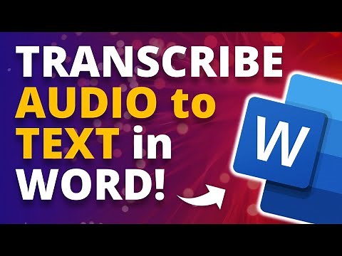 How to Transcribe Audio to Text in Word 🔥 [WORD TIPS]