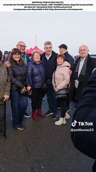 Printre oameni🤝 #psdbuzau #buzau #MarcelCiolacu #consiliuljudeteanbuzau MATERIAL PUBLICITAR POLITIC, comandat de: Partidul Social Democrat Buzău, CMF: 51250001 pentru alegerile locale parțiale din data de 7 decembrie 2025. Notificarea privind transparența este disponibilă la link https://sunevents.ro/transparenta