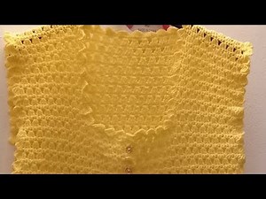 Vestă croșetată însorită (Damă M). Tutorial pas cu pas.Women's crocheted vest.Gehakelte weste.