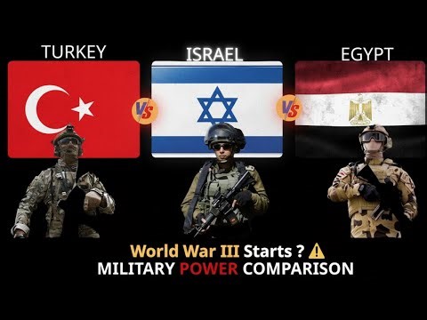 Turkey vs Israel vs Egypt MILITARY POWER COMPARISON 2026 🔥