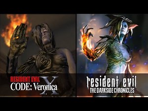 RESIDENT EVIL CODE-VERONICA X vs RESIDENT EVIL THE DARKSIDE CHRONICLES | SIDE by SIDE COMPARISON