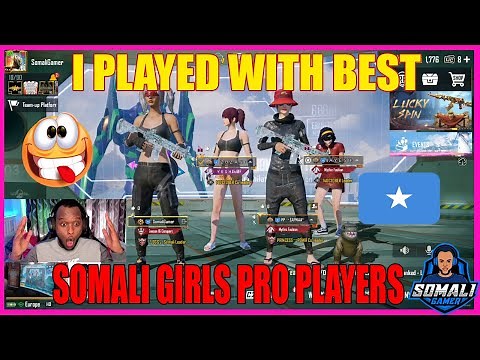 I PLAYED WITH BEST SOMALI GIRLS PRO PLAYERS | Pubg Mobile