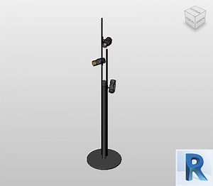 Floor lamp revit - Lampara de pie revit | Bimshares