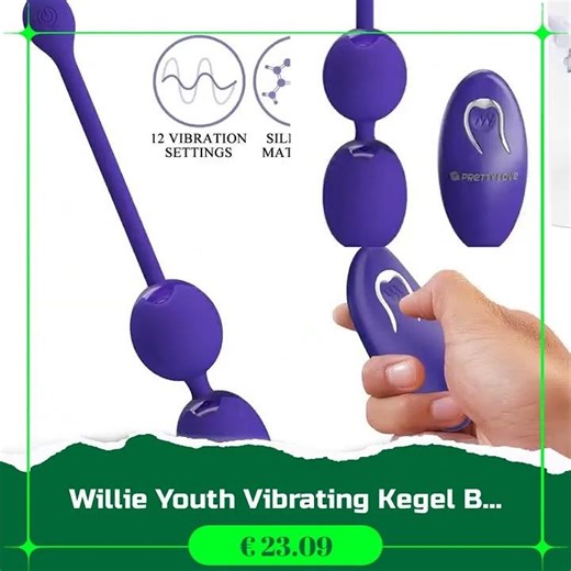 Willie Youth Vibrating Kegel Balls with Remote