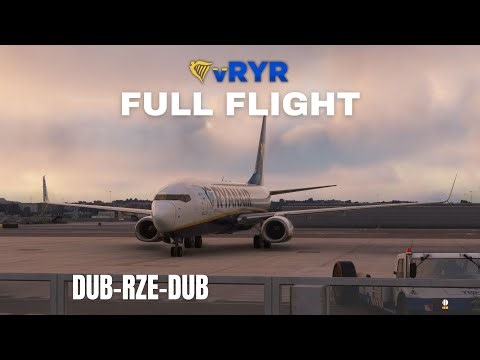 DUB-RZE-DUB! 2 Secotrs with vRYR and Ivao atc! First flight in MSFS2024! First flight of the year!