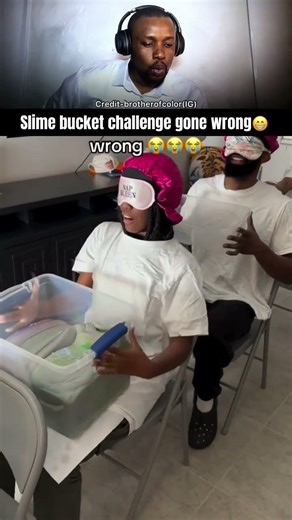 Slime bucket challenge gone wrong😁
