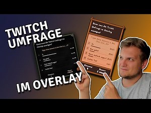Twitch Umfrage im Overlay mit Poll Ma Pe - Twitch Tutorial