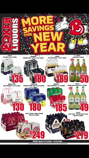 Boxer Superstores liquor store sale valid until 01 January 2025. | Ke bokae