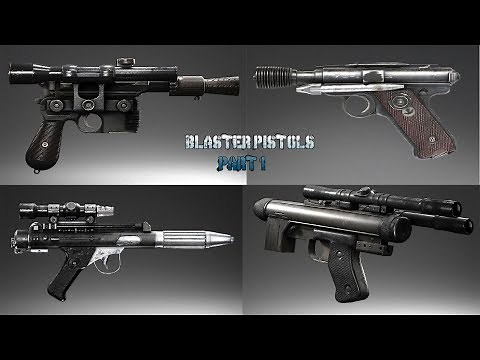 All Blaster Pistols Types Variants & Models in Star Wars (Canon) Pt.1 -The Original Trilogy