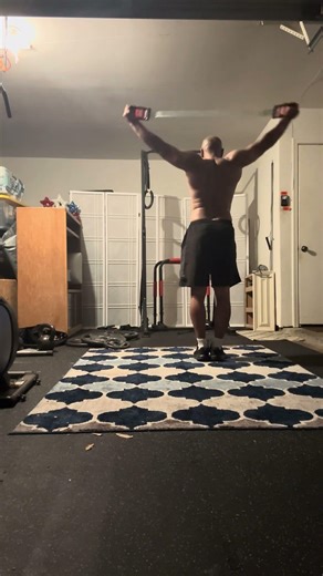 Chest expander back strength muscle and tendon training #fitover40 #gymnast #back #backworkout