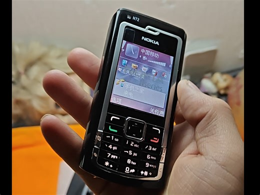 诺基亚N72手机，经典机型～ #古董手机 #诺基亚手机 #诺基亚n72