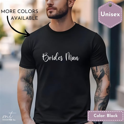 Bride Man Shirt, Bachelorette Party Comfort Colors Tee, Minimalist Wedding Top - Etsy UK
