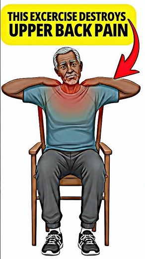 Fix Upper BACK PAIN Instantly after 50 #chairexercises #seniorfitness #health