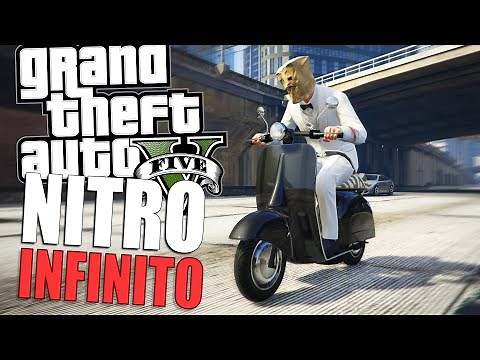 Qualquer moto com NITRO INFINITO no Gta 5 Online Expandido e Aprimorado Momentos Engraçados