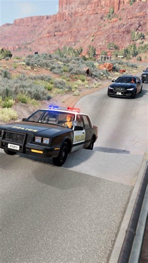 BeamNG Drive - The Police And The Pit