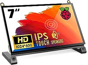 Amazon.com: ROADOM 7’’ Raspberry Pi Screen, IPS1024×600,Responsive Smooth Touch,Dual Built-in Speakers,HDMI Input,Compatible with Raspberry Pi 5/4/3,Driver Free : Electronics