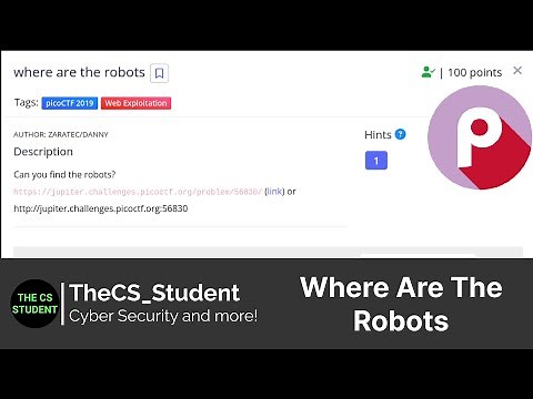 picoCTF Where are the robots