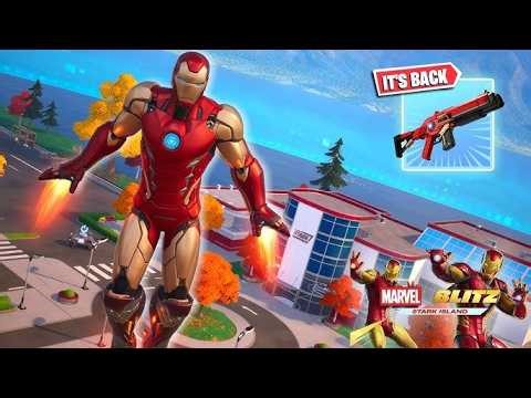 New Marvel Stark Industries Fortnite Blitz Royale Map is Insane!