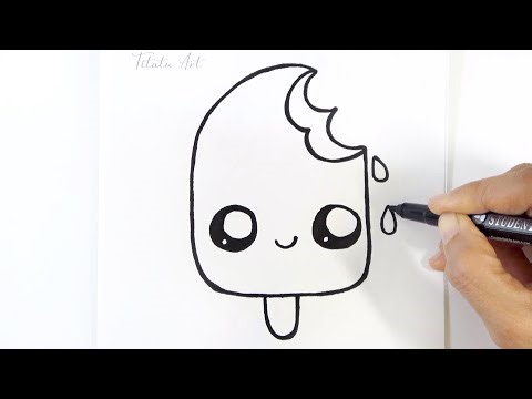 How to draw a cute ice cream | Easy Drawing