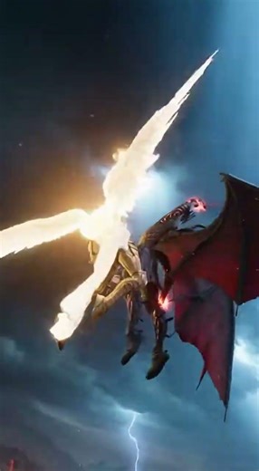 Michael vs Lucifer Part 2 – Heaven Begins to Fall | Bible Recreated AI