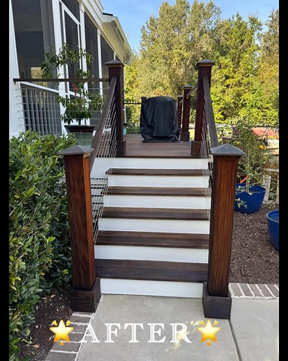 Before ➝ During ➝ After ✨ Mahogany door restored. Ipé deck revived with Penofin Oil. Rich color, beautiful grain, and a finish built to last. Another transformation we’re proud of! 🤎 | Fine Finishes Paint & Paper