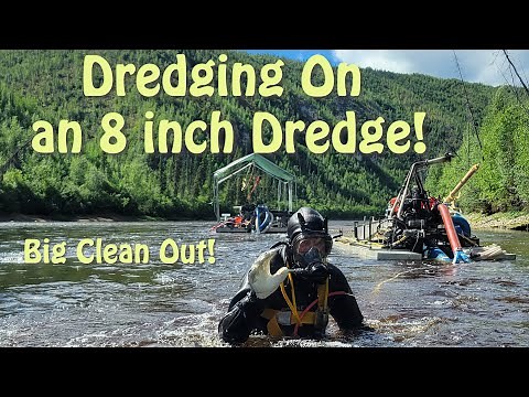 8 Inch Gold Dredge On the 40 Mile River Chicken, Alaska