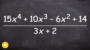 Dividing two polynomials using synthetic division