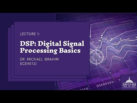 [ECE451s] Digital Signal Processing Basics - Lecture(1)-Dr Michael Ibrahim