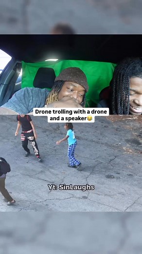 77K views · 1.7K reactions | Drone trolling with a speaker #drone #speaker | thesolosin | Facebook