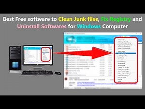 Best Free software to Clean Junk files, Fix Registry and Uninstall Softwares for Windows Computer.