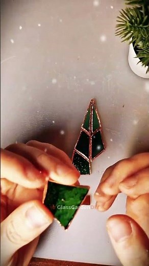 DIY Stained Glass Christmas Tree 🎄 | Easy Holiday Craft