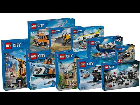 All LEGO City Summer sets 2025 Compilation/Collection Speed Build