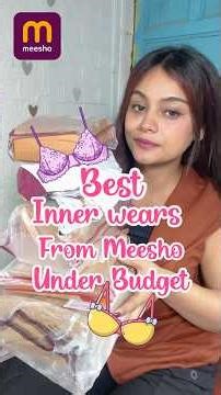 Best Women Inner Wears From Meesho Under Budget! #meeshoapp #meeshofinds #fyp #women #womensfashion