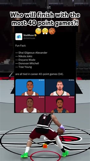 who will finish with the most 40 point games?! #nba2k26 #2k26 #2k