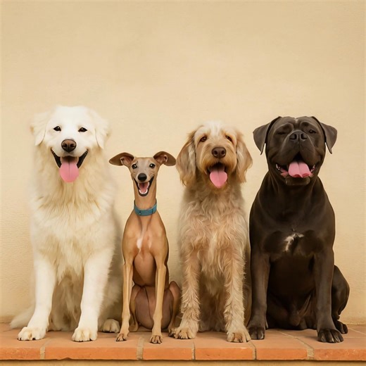 🐾 Italian Dogs: Born to Charm, Nap, and Occasionally Guard a Roman Villa 🐶🍝 From the majestic Maremmano that guards sheep like a gladiator… to the Lagotto Romagnolo that sniffs out truffles better than your uncle finds parking in Naples… Italy doesn’t just do pasta and fashion it breeds personality on four legs. ✨ Neapolitan Mastiff – Looks like he wrestled with history. Still wins. ✨ Italian Greyhound – Sleek, chic, and faster than gossip in a small town. ✨ Spinone Italiano – The beard says 