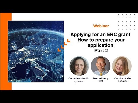 Webinar: How to prepare a successful application for an ERC grant (Part 2)