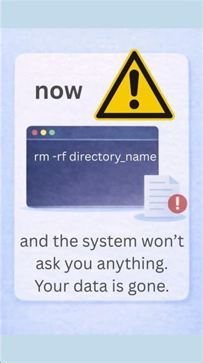 One Linux Command That Can Destroy Your System #Linux #LinuxCommands #LinuxShorts #LinuxTipslearn