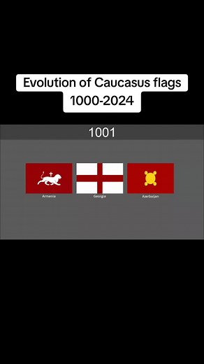 Evolution of Caucasus Flags Through the Ages
