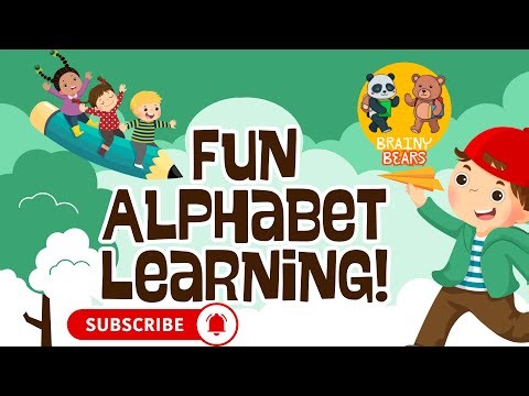 Learn Alphabets A to Z with Words | Fun ABC Learning for Kids | Brainy Bears