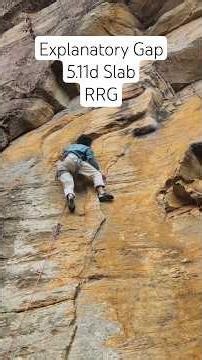 Explanatory Gap 5.11d RRG #climbing #sportclimbing #rrg