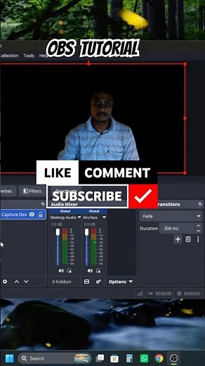 OBS Tutorial Video background remove #obs #tutorial #shorts #youtubeshorts