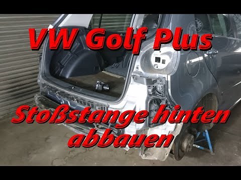 VW Golf Plus - Hintere Stoßstange abbauen / demontieren