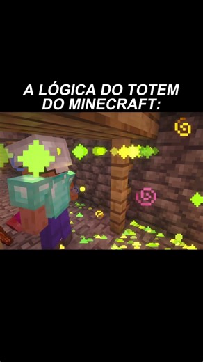 EXPLICANDO O TOTEM DO MINECRAFT🤓 #minecraft #shorts