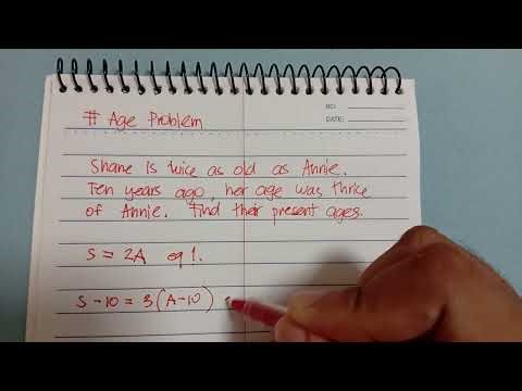 Solving age problems! 😎 Find their present ages.